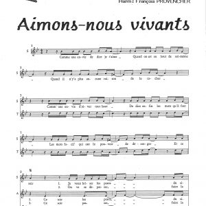 AIMONS-NOUS VIVANTS
