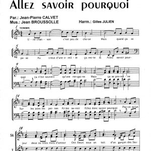 ALLEZ SAVOIR POURQUOI