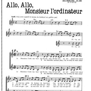 ALLO ALLO MONSIEUR L'ORDINATEUR