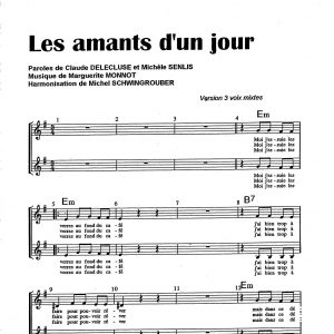 AMANTS D'UN JOUR (LES)
