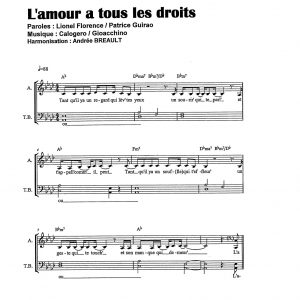 AMOUR A TOUS LES DROITS (L')