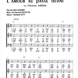 AMOUR AU PASSE DEFINI (L')