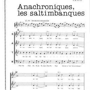 ANACHRONIQUES LES SALTIMBANQUES