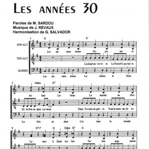 ANNEES TRENTE (LES)