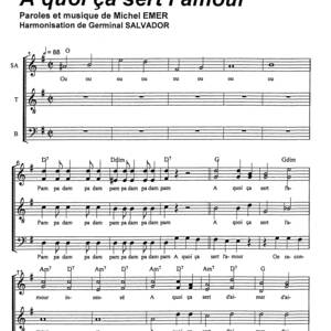 A QUOI CA SERT L'AMOUR