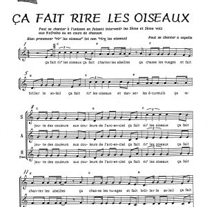 CA FAIT RIRE LES OISEAUX