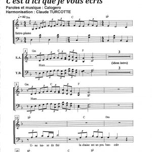 C'EST D'ICI QUE JE VOUS ECRIS