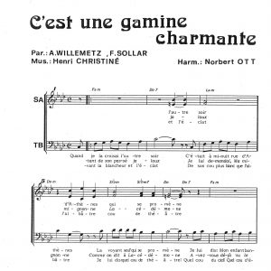 C'EST UNE GAMINE CHARMANTE