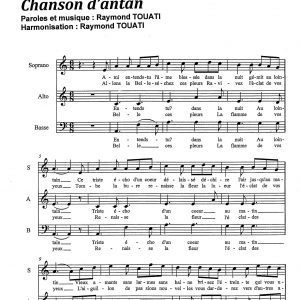 CHANSON D'ANTAN