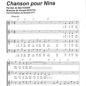 CHANSON POUR NINA