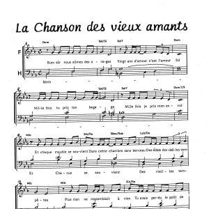 CHANSON DES VIEUX AMANTS     (LA)