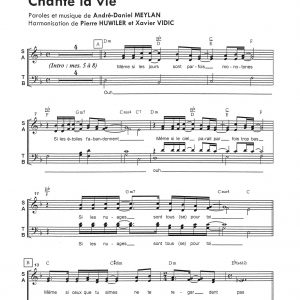 CHANTE LA VIE