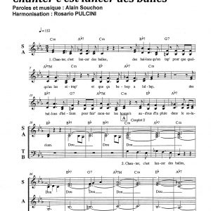 CHANTER C'EST LANCER DES BALLES