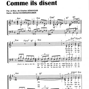 COMME ILS DISENT