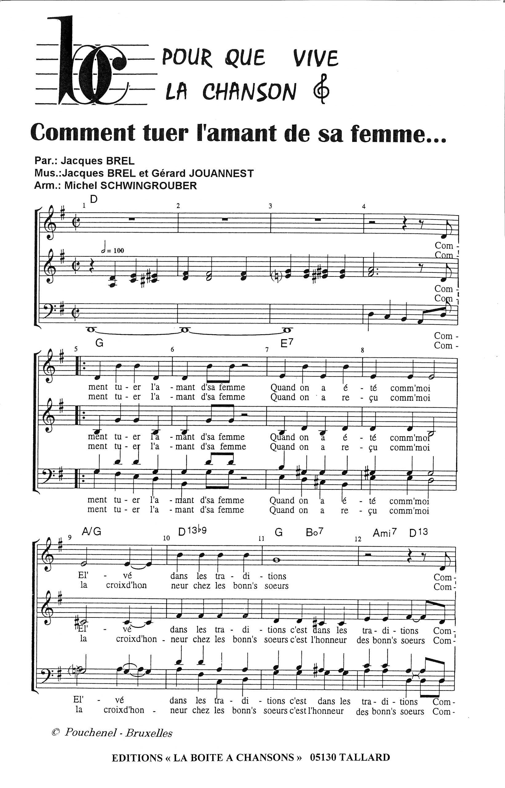 COMMENT TUER L'AMANT DE SA FEMME