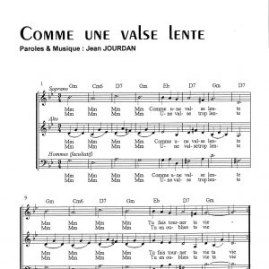 COMME UNE VALSE LENTE