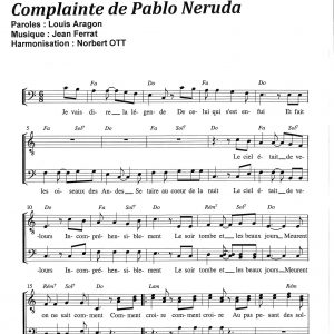 COMPLAINTE DE PABLO NERUDA