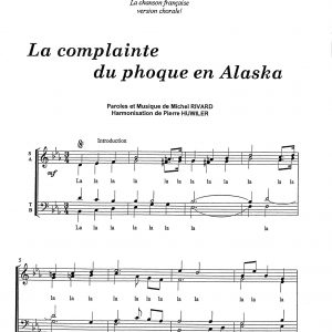 COMPLAINTE DU  PHOQUE EN ALASKA (LA)