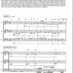 DANS L'EAU DE LA CLAIRE FONTAINE