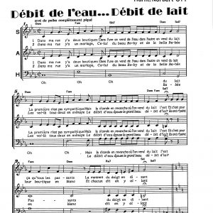 DEBIT DE L'EAU DEBIT DE LAIT