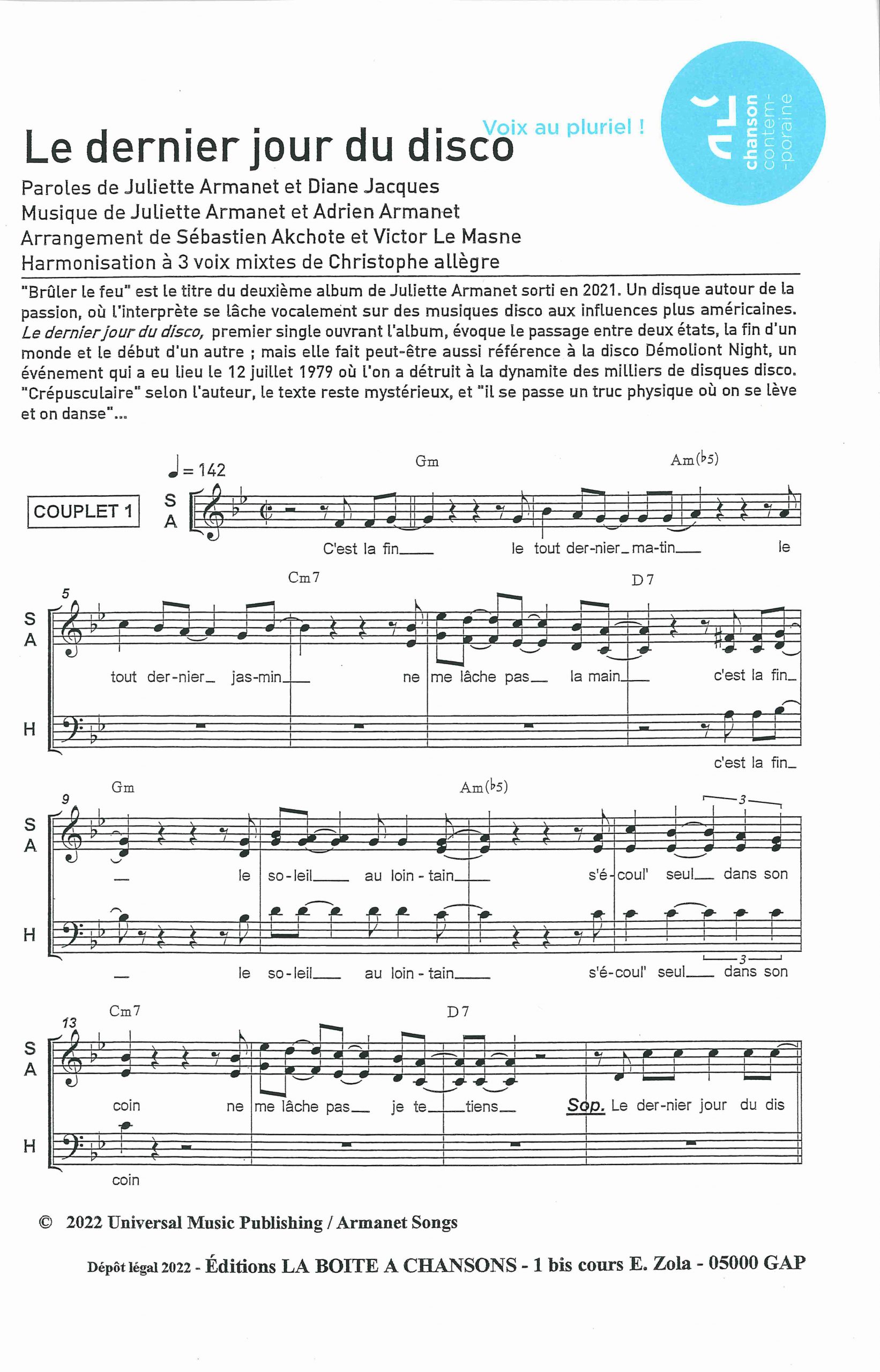 DERNIER JOUR DE DISCO (le)