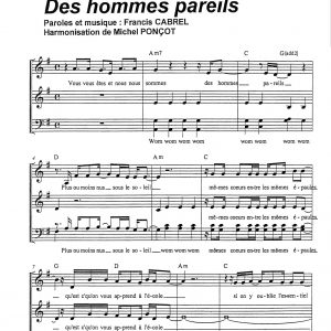 DES HOMMES PAREILS