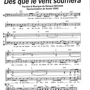 DES QUE LE VENT SOUFFLERA