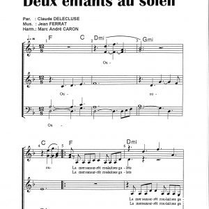 DEUX ENFANTS AU SOLEIL