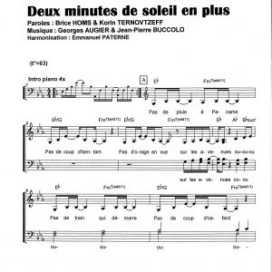 DEUX MINUTES DE SOLEIL EN PLUS