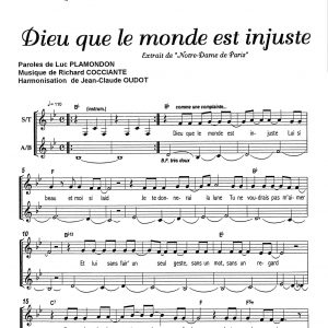 DIEU QUE LE MONDE EST INJUSTE