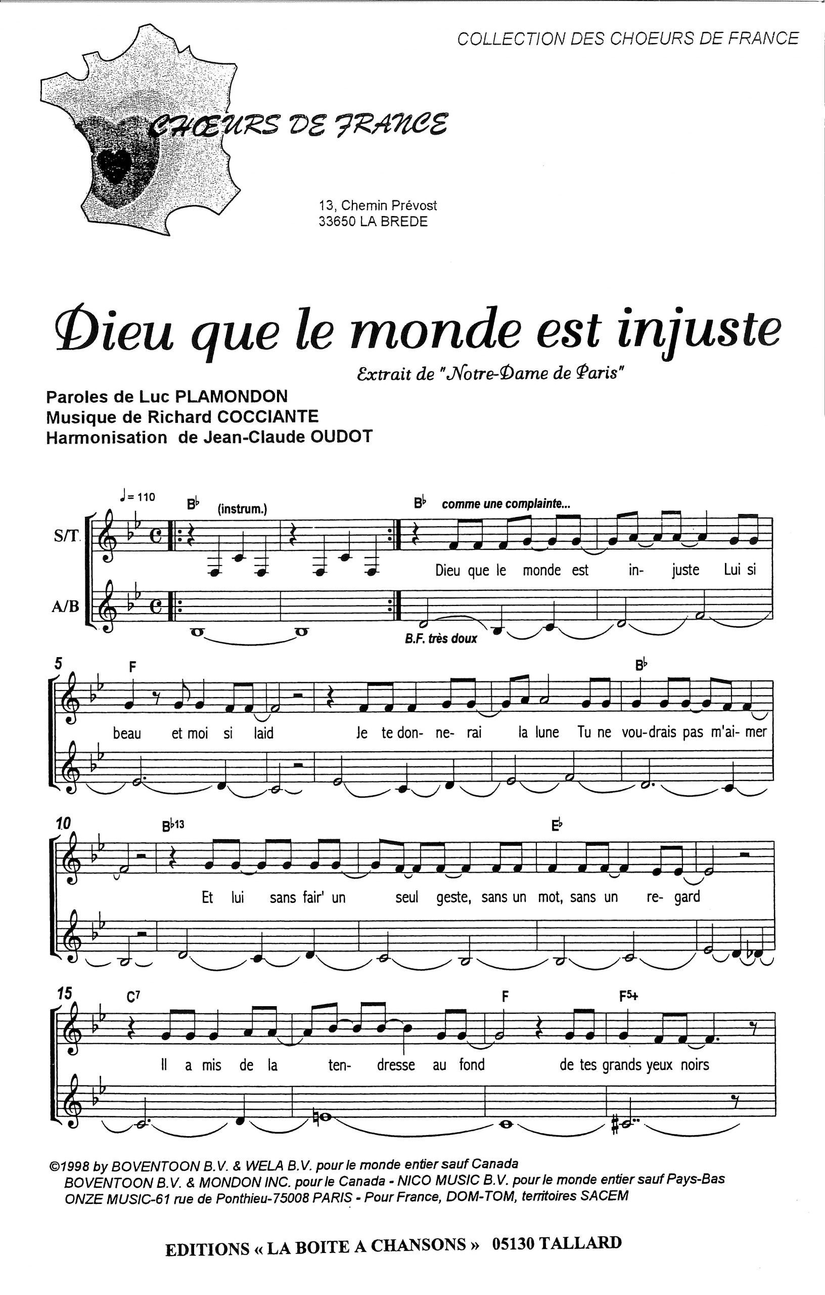 DIEU QUE LE MONDE EST INJUSTE