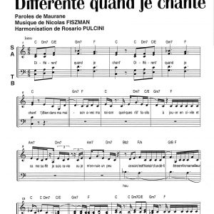 DIFFERENTE QUAND JE CHANTE