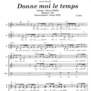 DONNE MOI LE TEMPS