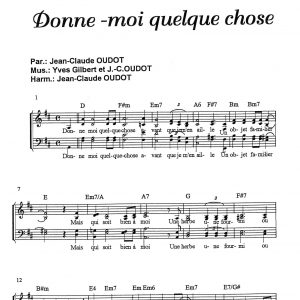 DONNE-MOI QUELQUE CHOSE