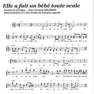 ELLE A FAIT UN BEBE TOUTE SEULE