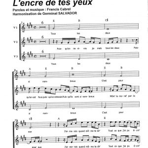 ENCRE DE TES YEUX (L')