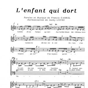 ENFANT QUI DORT   (L')