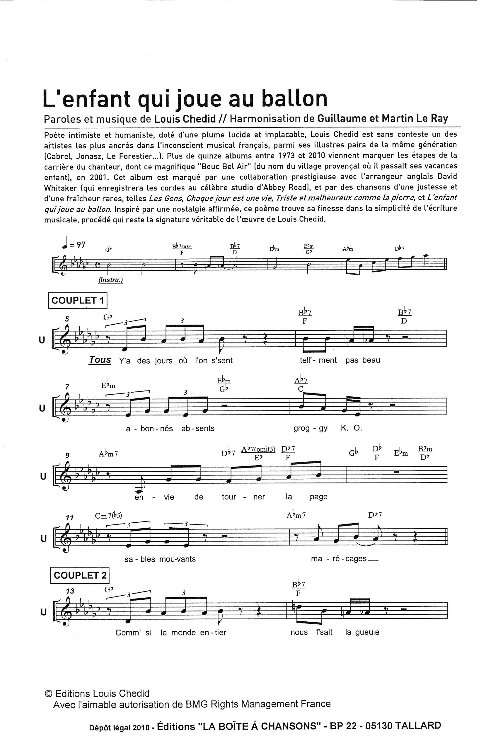 ENFANT QUI JOUE AU BALLON (L')