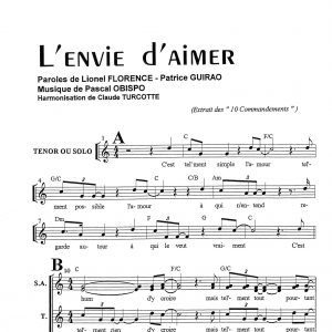 ENVIE D'AIMER (L)