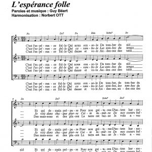ESPERANCE FOLLE (l')