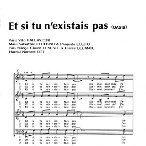 ET SI TU N'EXISTAIS PAS