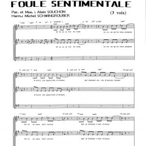 FOULE SENTIMENTALE