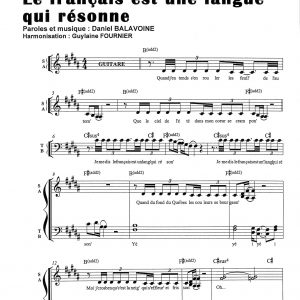 FRANCAIS EST UNE LANGUE QUI RESONNE (LE)