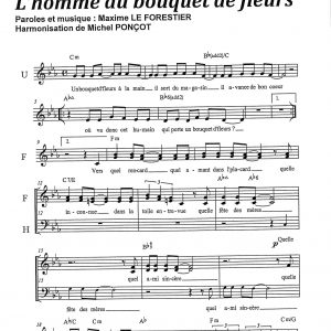 HOMME AU BOUQUET DE FLEURS (L')
