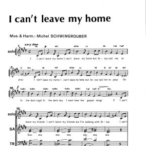 I CAN'T LEAVE MY HOME