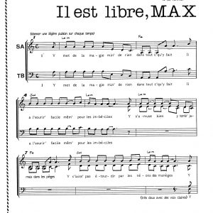 IL EST LIBRE MAX