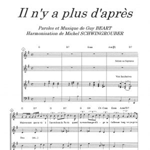 IL N'Y A PLUS D'APRES