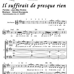 IL SUFFIRAIT DE PRESQUE RIEN