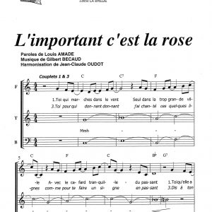 IMPORTANT C'EST LA ROSE (L')
