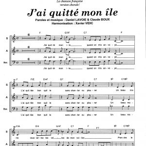 J'AI QUITTE MON ILE
